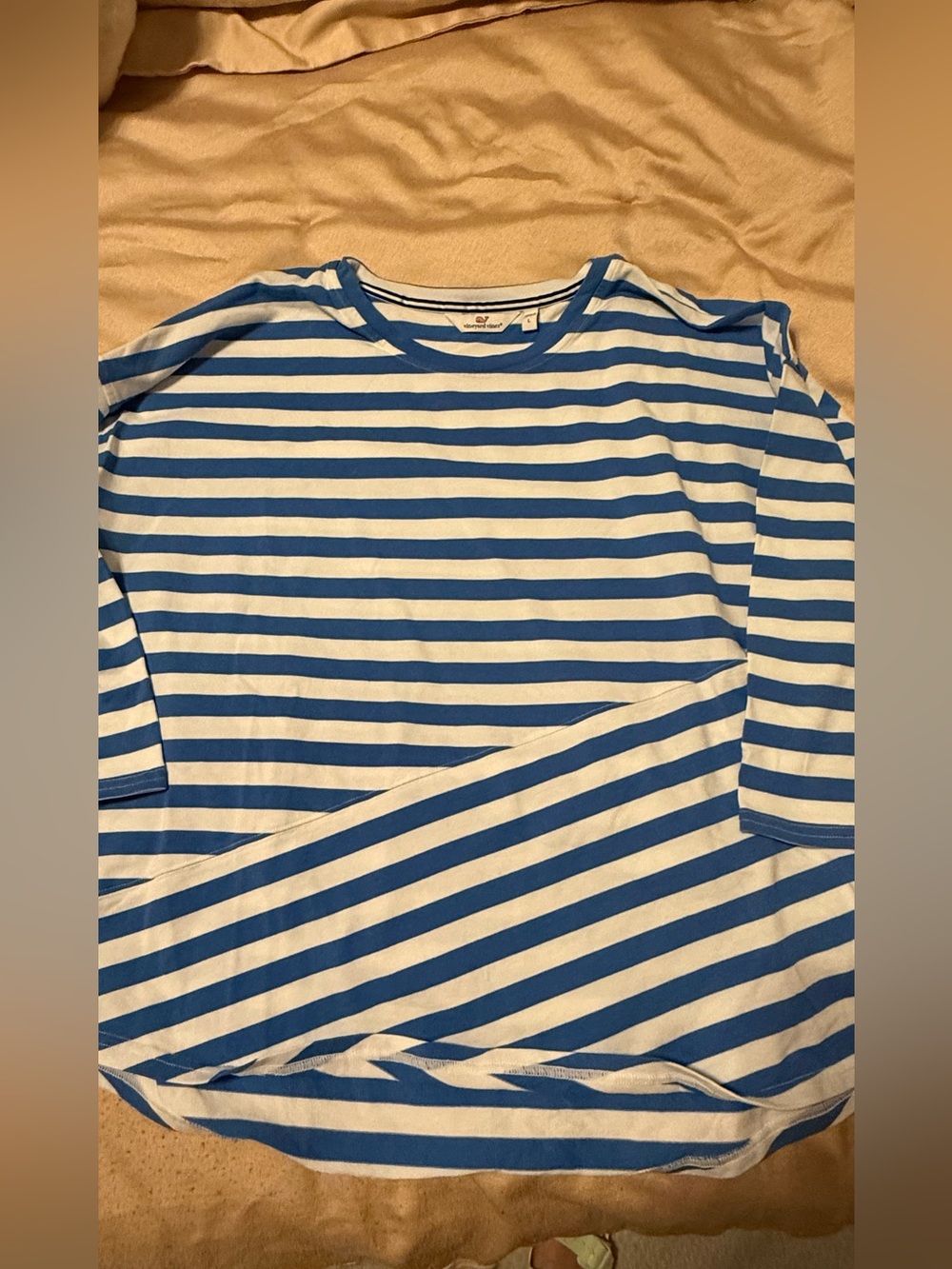 Vineyard vines size L cotton blend 3/4 top